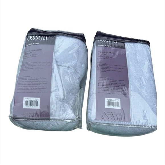 NWT Two Croscill Standard Sparkly Sham - Picture 2 of 2